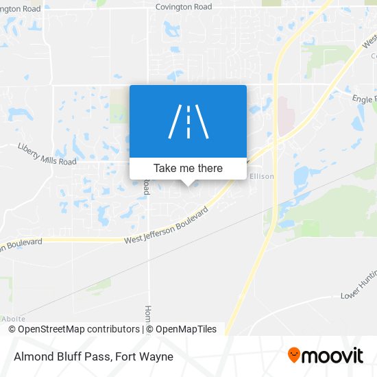 Almond Bluff Pass map