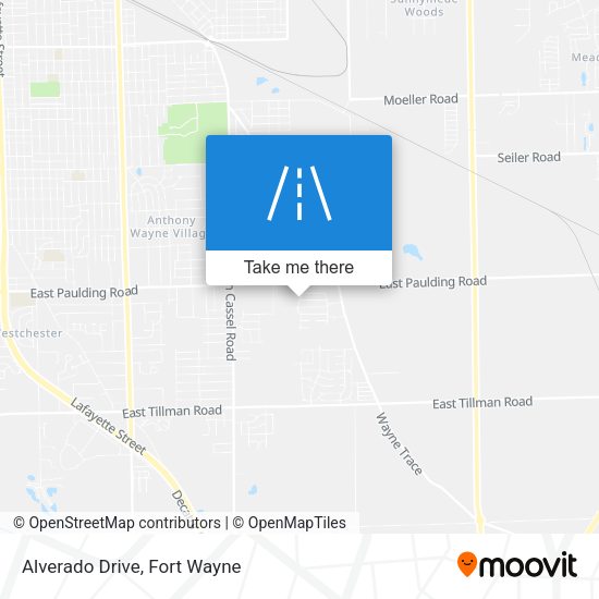 Mapa de Alverado Drive