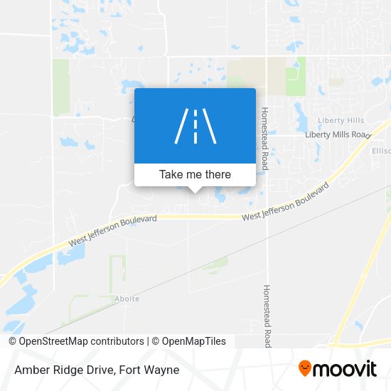 Amber Ridge Drive map