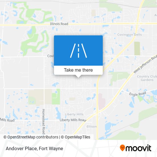 Andover Place map