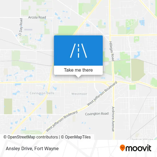 Ansley Drive map