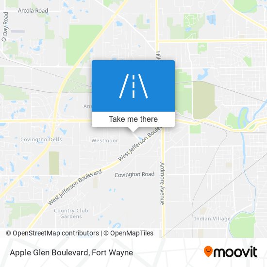 Apple Glen Boulevard map