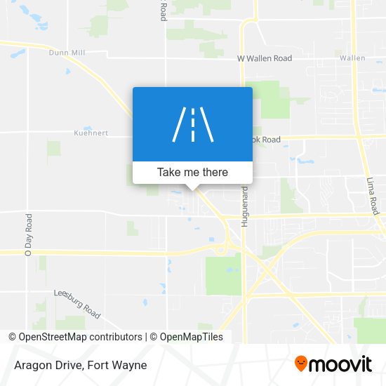 Aragon Drive map