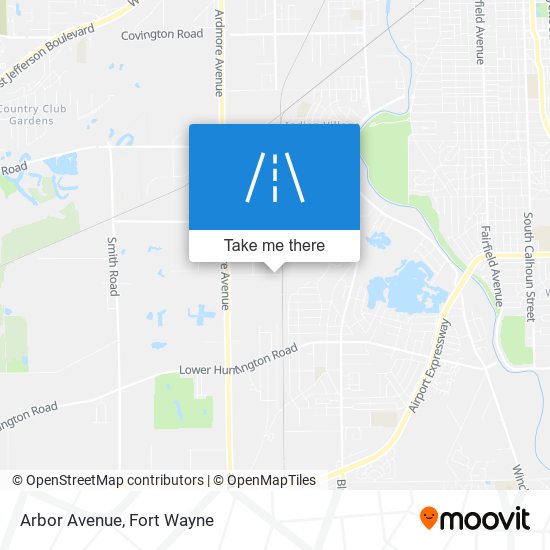 Arbor Avenue map