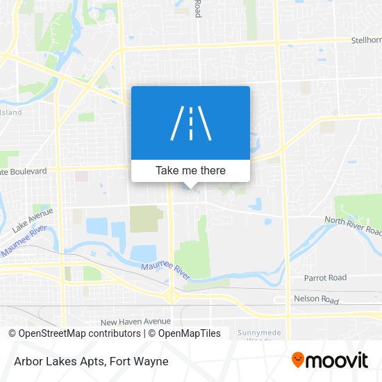 Mapa de Arbor Lakes Apts