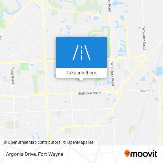 Argonia Drive map