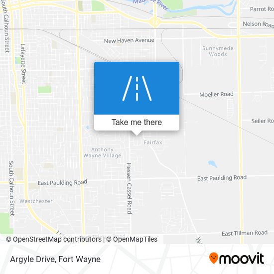 Argyle Drive map