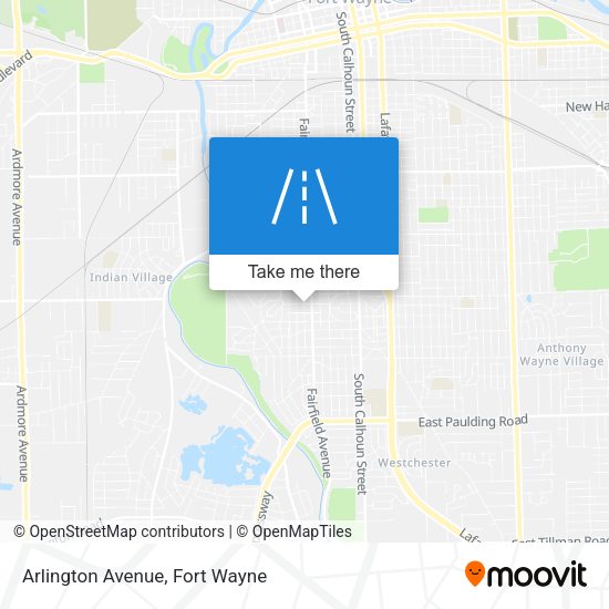 Arlington Avenue map