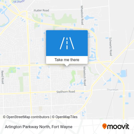 Arlington Parkway North map