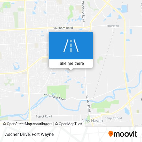 Ascher Drive map