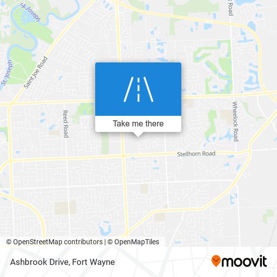 Ashbrook Drive map