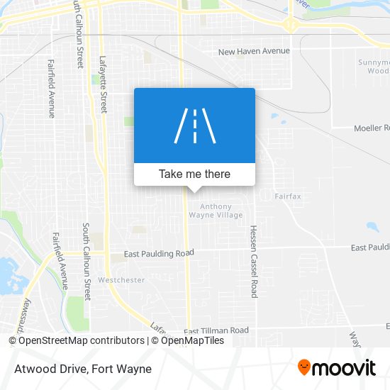 Atwood Drive map