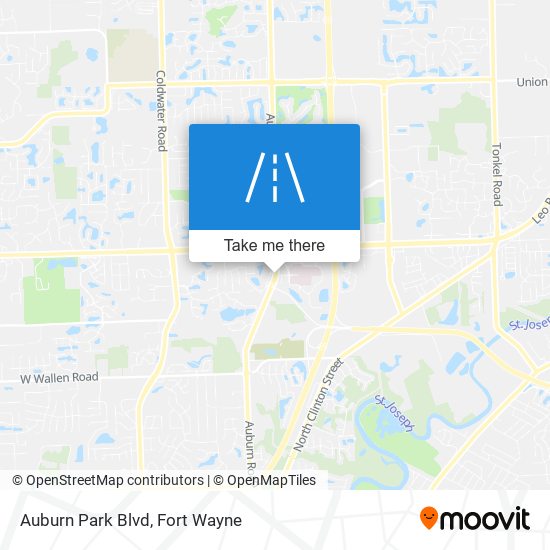 Auburn Park Blvd map