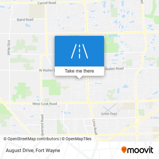 August Drive map
