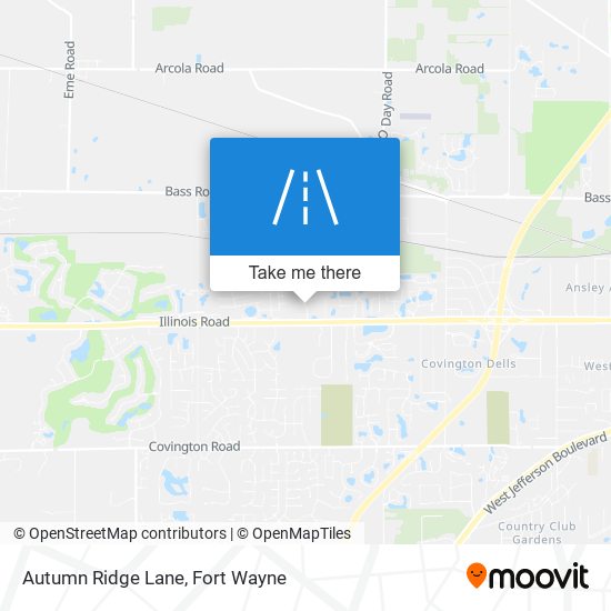 Autumn Ridge Lane map