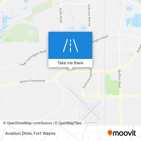 Aviation Drive map