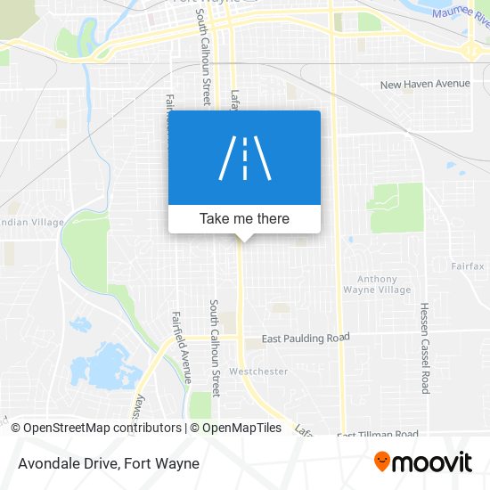 Avondale Drive map