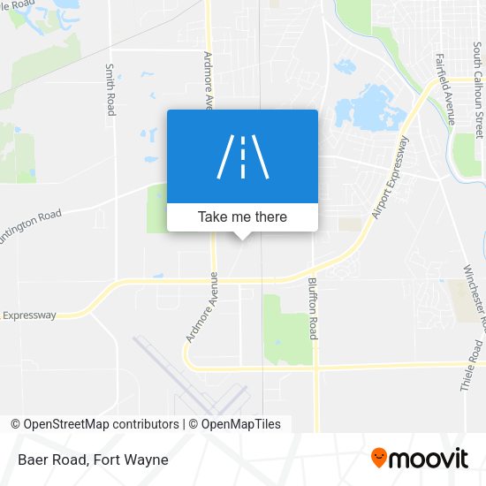 Mapa de Baer Road