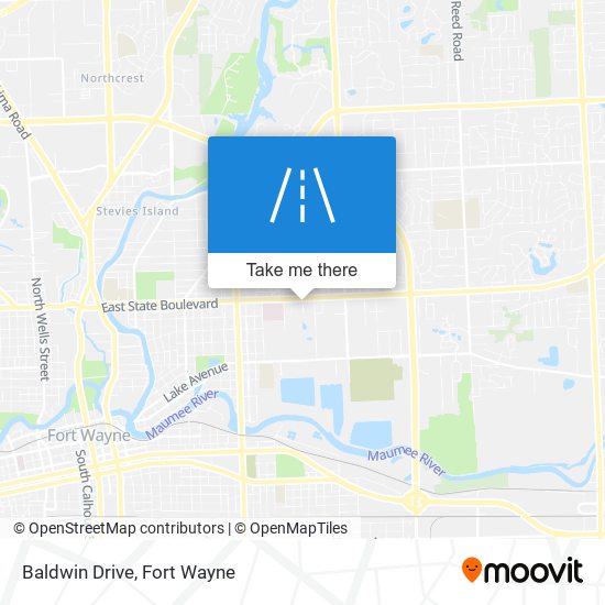 Baldwin Drive map