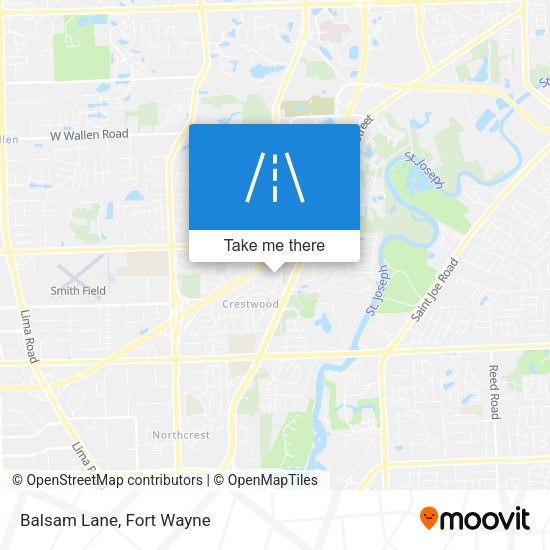 Mapa de Balsam Lane