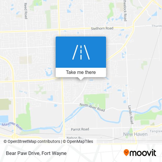 Bear Paw Drive map