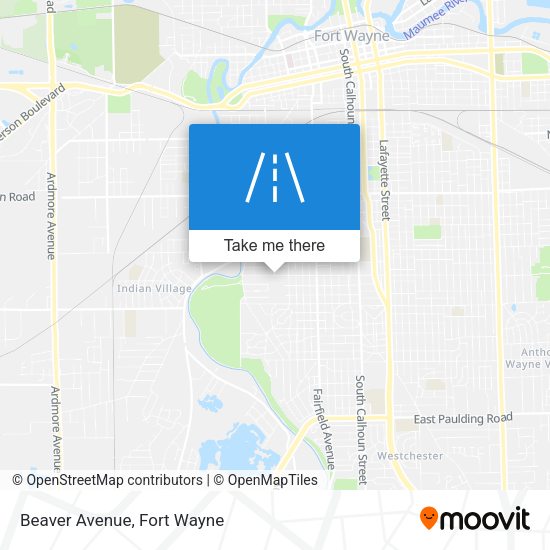 Mapa de Beaver Avenue