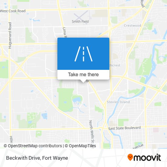 Beckwith Drive map