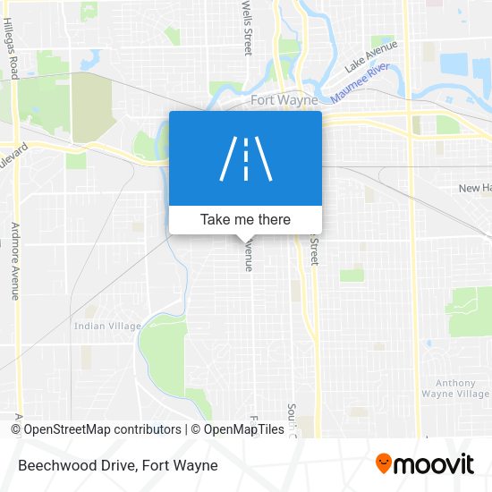 Beechwood Drive map