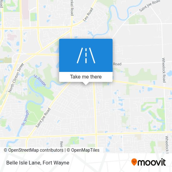 Mapa de Belle Isle Lane