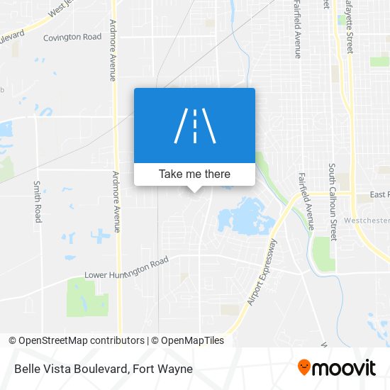 Belle Vista Boulevard map