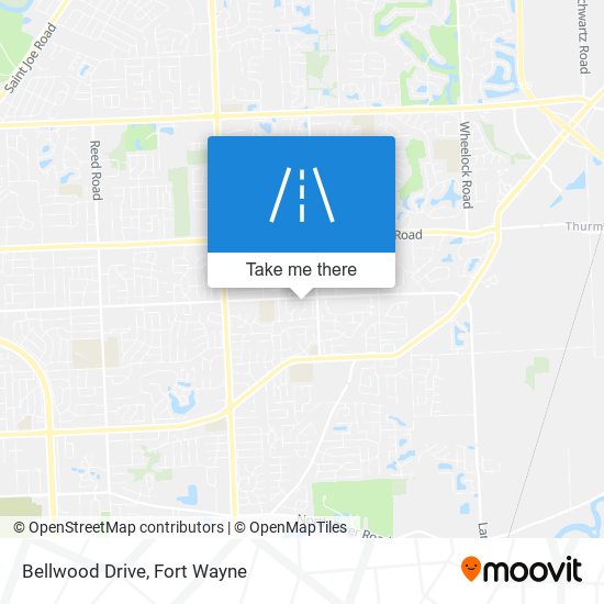 Bellwood Drive map