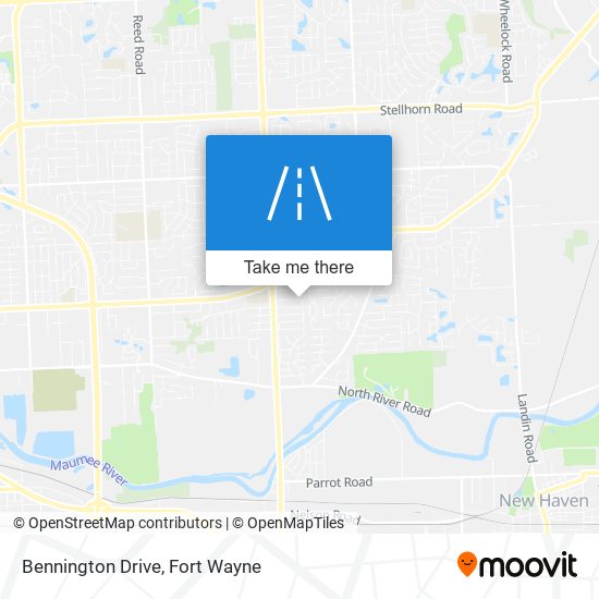 Bennington Drive map