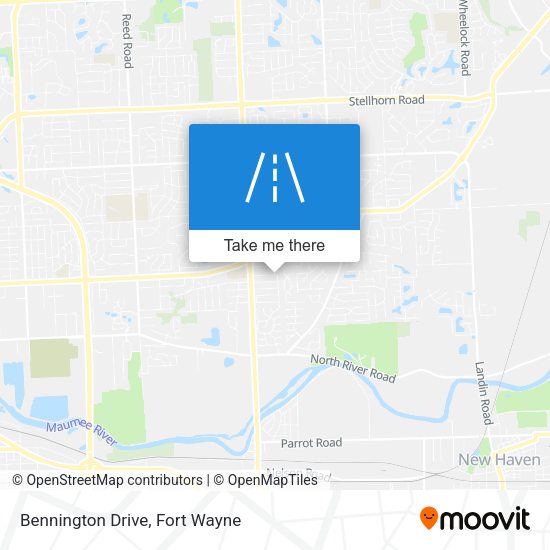 Mapa de Bennington Drive