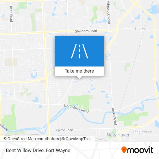 Bent Willow Drive map