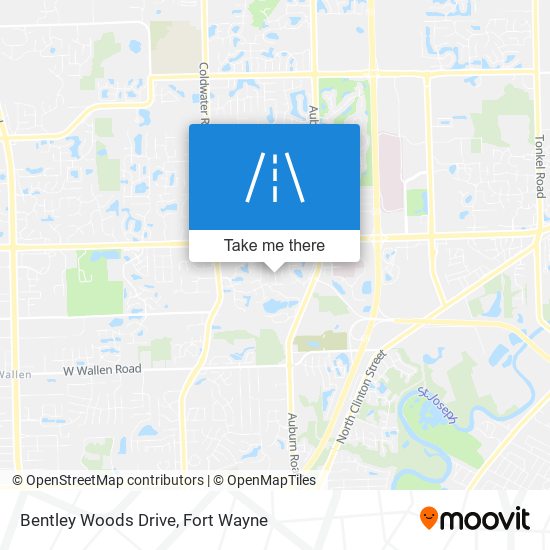 Bentley Woods Drive map