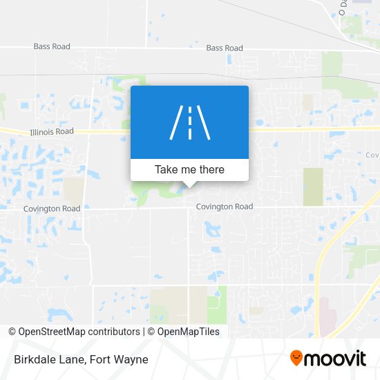 Birkdale Lane map