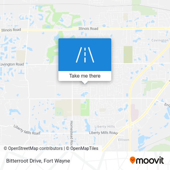 Mapa de Bitterroot Drive