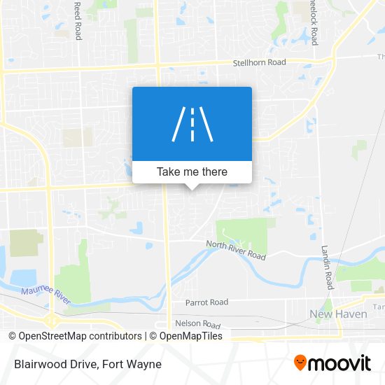 Blairwood Drive map