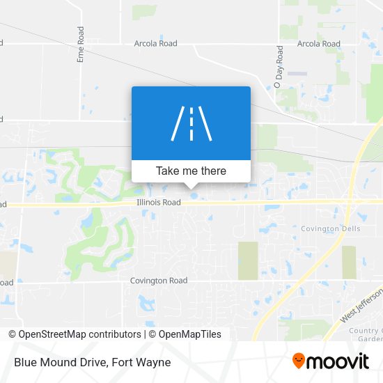 Blue Mound Drive map