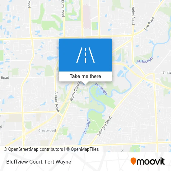 Bluffview Court map