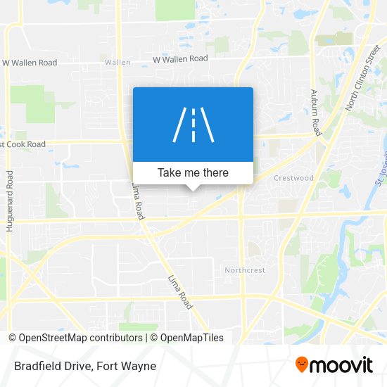 Mapa de Bradfield Drive