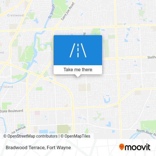 Mapa de Bradwood Terrace