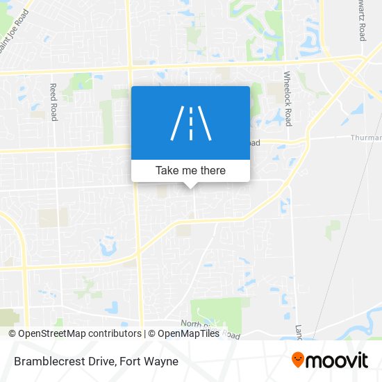 Bramblecrest Drive map