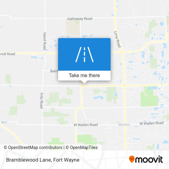 Bramblewood Lane map