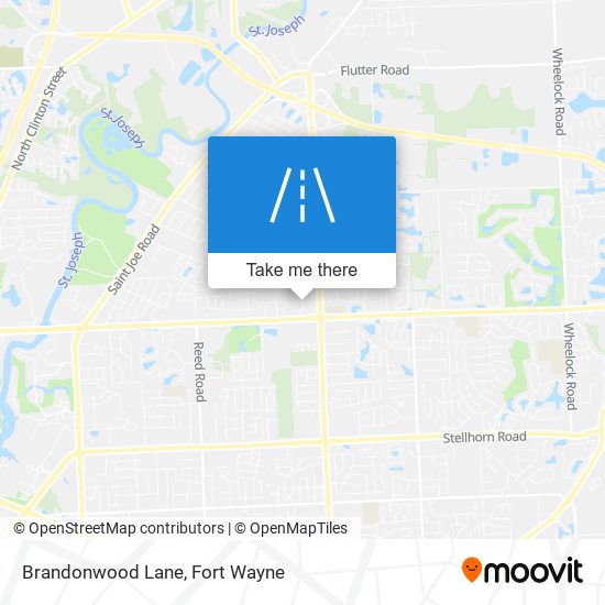 Brandonwood Lane map
