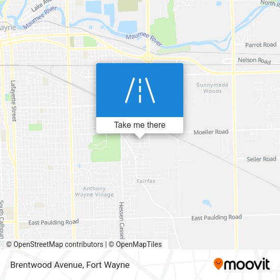 Mapa de Brentwood Avenue