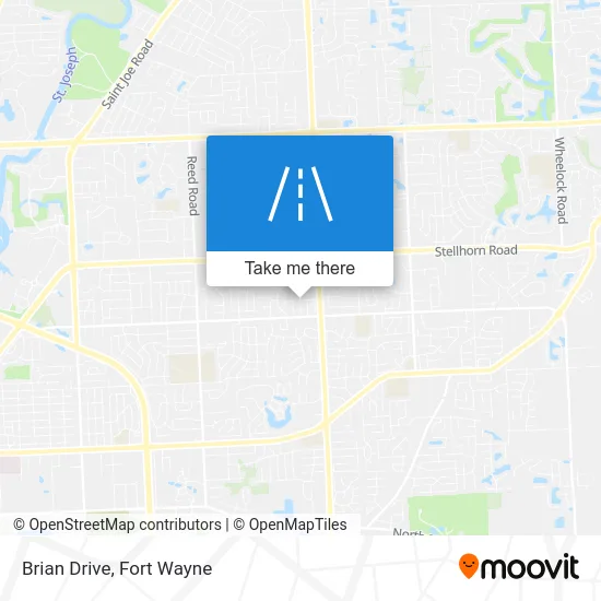 Brian Drive map