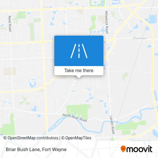 Mapa de Briar Bush Lane