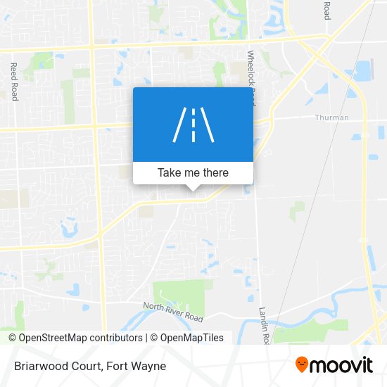 Mapa de Briarwood Court