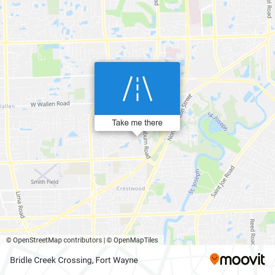 Bridle Creek Crossing map